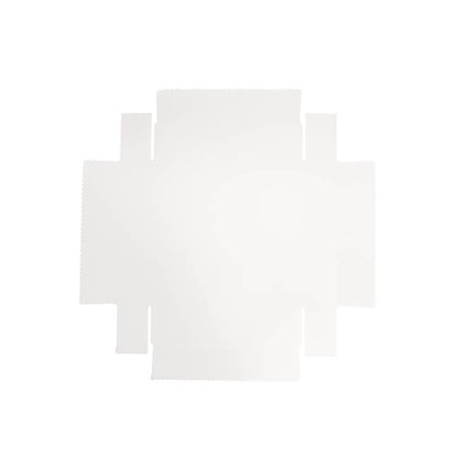 Posy Box Lid Medium Gloss White Pack 10 (16x16x4cmH)