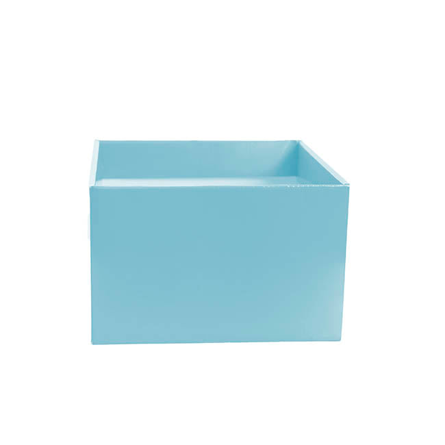 Medium No.6 Posy Box Autolock Base Pk10 Baby Blue (16x12cmH)