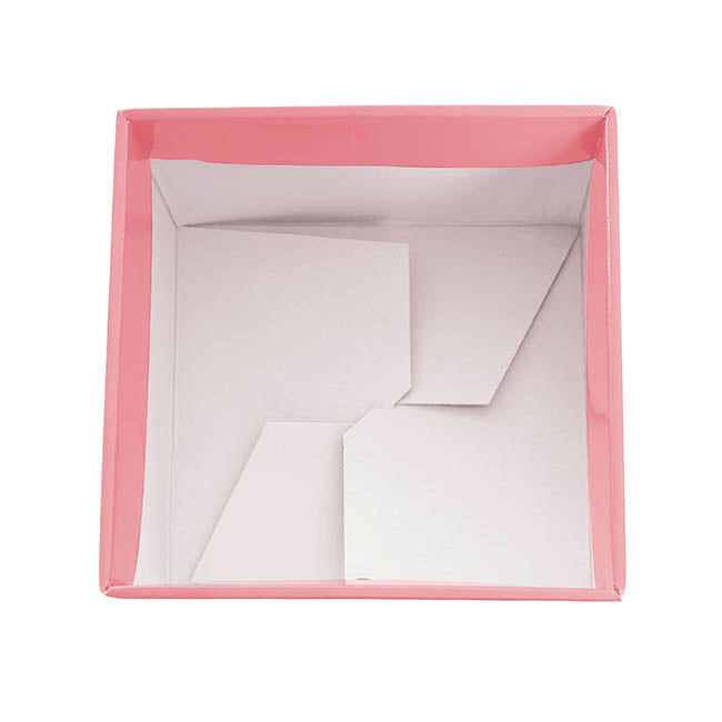 Medium No.6 Posy Box Autolock Base Pk10 Baby Pink (16x12cmH)