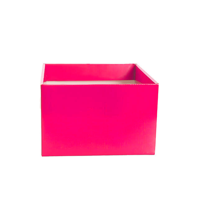 Medium No.6 Posy Box Autolock Base Pk10 Hot Pink (16x12cmH)
