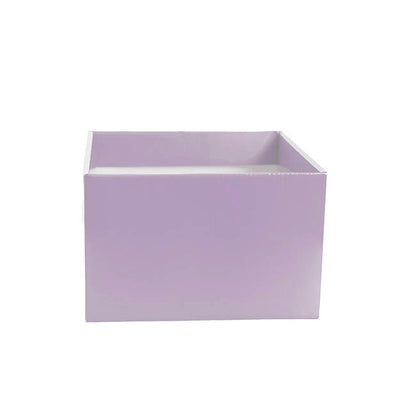 Medium No.6 Posy Box Autolock Base Pk10 Lavender (16x12cmH)