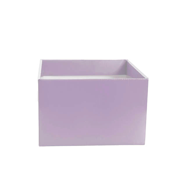 Medium No.6 Posy Box Autolock Base Pk10 Lavender (16x12cmH)