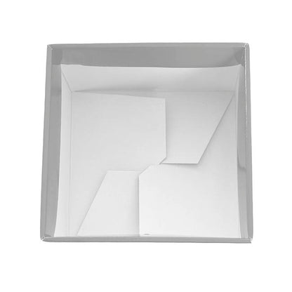 Medium No.6 Posy Box Autolock Base Pk10 Silver (16x12cmH)