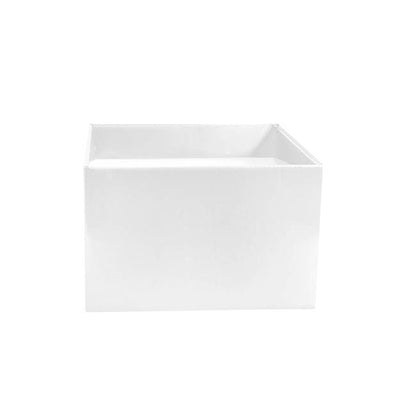 Medium No.6 Posy Box Autolock Base Pk10 White (16x12cmH)
