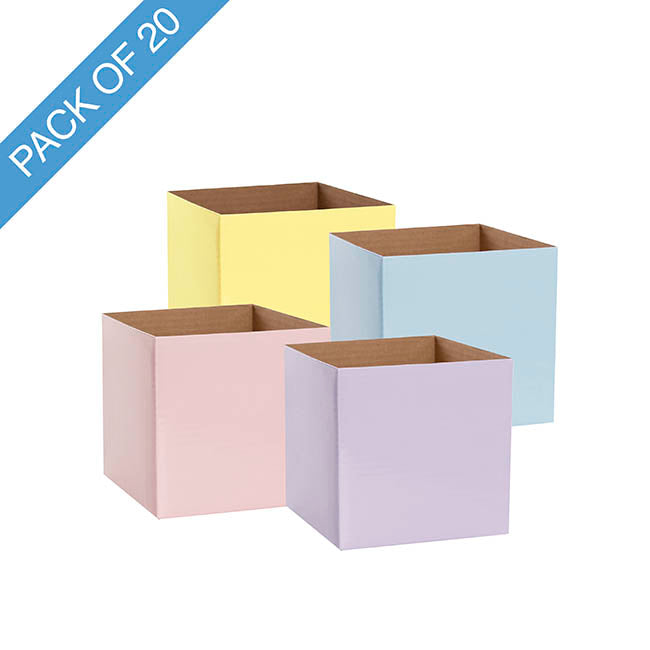Posy Box Petite Assorted Mellows Pack 20 (10x10x10cmH)