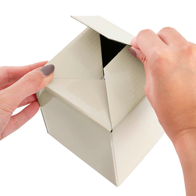 Posy Box Petite Misty Grey Pack 20 (10x10x10cmH)