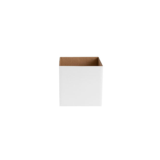 Posy Box Petite White Pack 25 (10x10x10cmH)