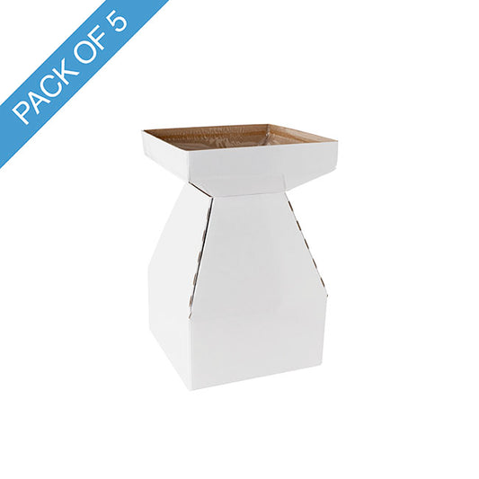 Flower Bouquet Classic POD Small Pack 5 White (14x14x22Hcm)