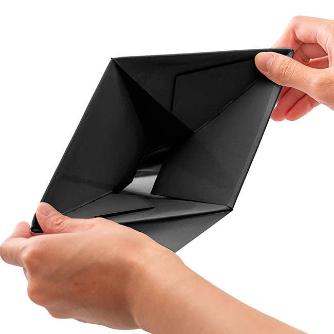 Flower Bouquet Vase POD Small PK5 Black (14x14x22Hcm)