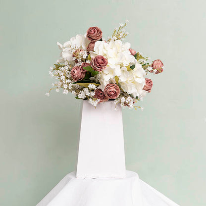 Flower Bouquet Vase POD Small PK5 White (14x14x22Hcm)