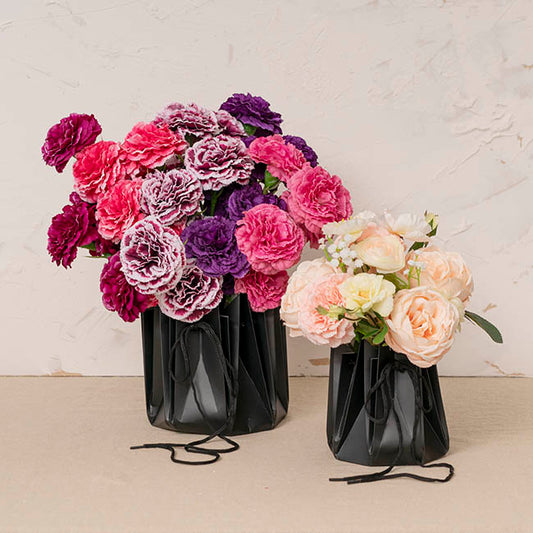 Flower Bouquet Designer Pod Pack 10 Black (13.8x14.4Hcm)