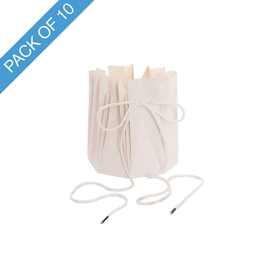 Flower Bouquet Designer Pod Pack 10 White (13.8x14.4Hcm)