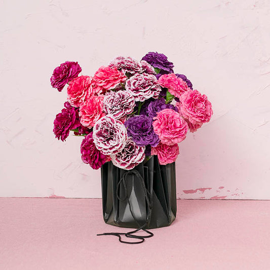 Flower Bouquet Designer Pod Pack 10 Black (16.5x17Hcm)