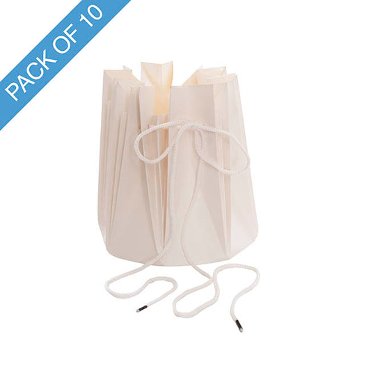 Flower Bouquet Designer Pod Pack 10 White (16.5x17Hcm)