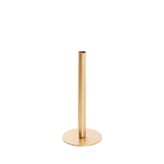 Single Metal Tube Vase Gold (8cmDx18cmH)