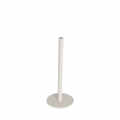 Single Metal Tube Vase Light Grey (8cmDx18cmH)