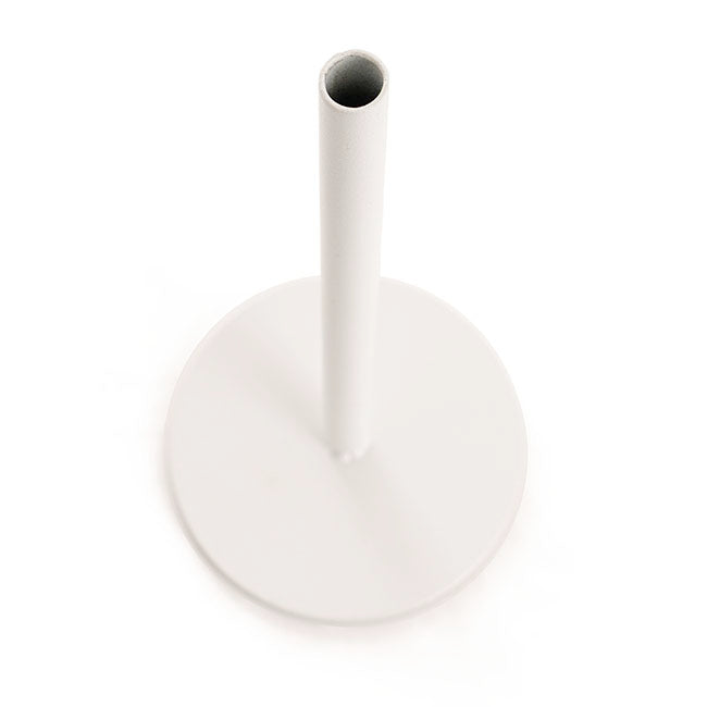 Single Metal Tube Vase White (8cmDx18cmH)