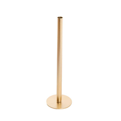 Single Metal Tube Vase Gold (8cmDx28cmH)