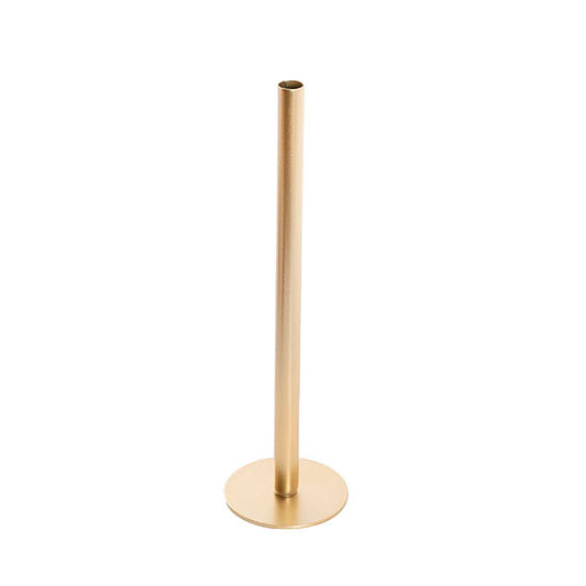 Single Metal Tube Vase Gold (8cmDx28cmH)