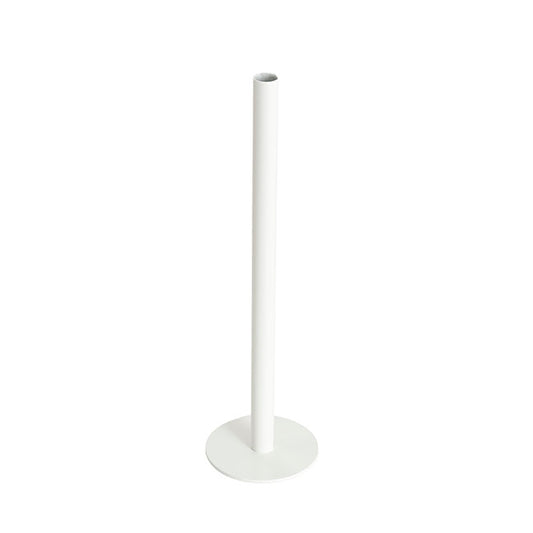 Single Metal Tube Vase White (8cmDx28cmH)