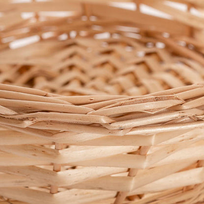 Willow Basket with Handle Round Natural (26x9cmH)