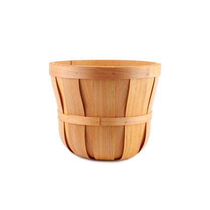 Woven Barrel Planter Natural (30x25cmH)