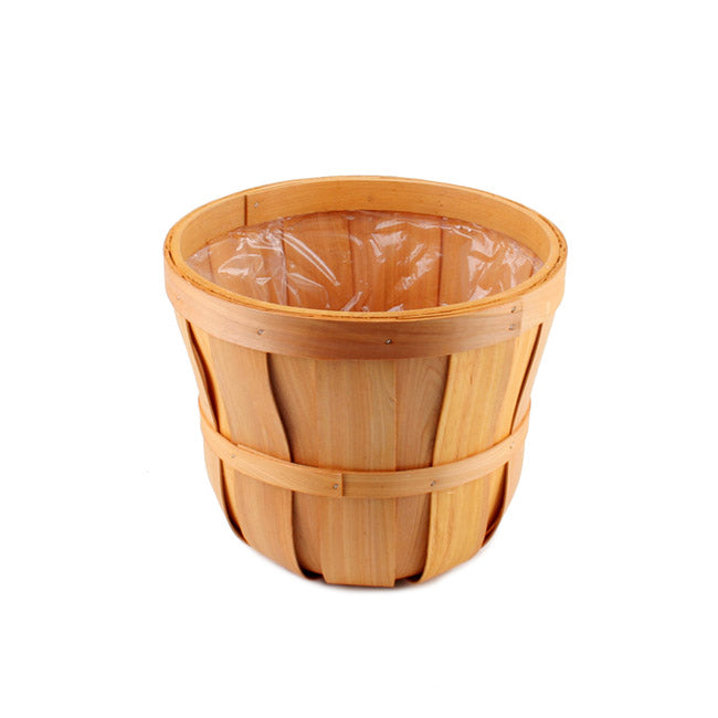 Woven Barrel Planter Natural (30x25cmH)