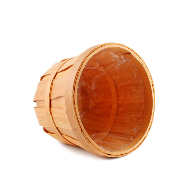 Woven Barrel Planter Natural (30x25cmH)