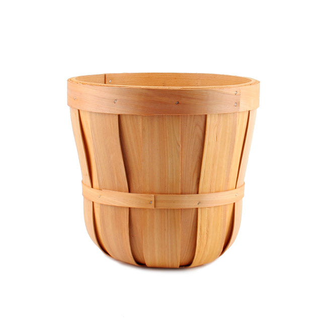 Woven Barrel Hamper Natural (35x30cmH)