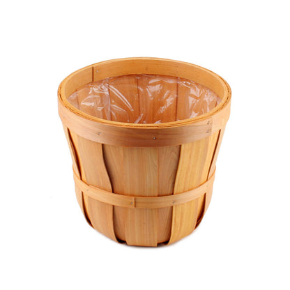Woven Barrel Hamper Natural (35x30cmH)