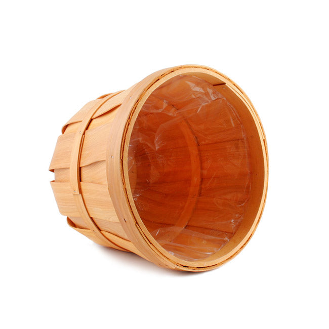 Woven Barrel Hamper Natural (35x30cmH)