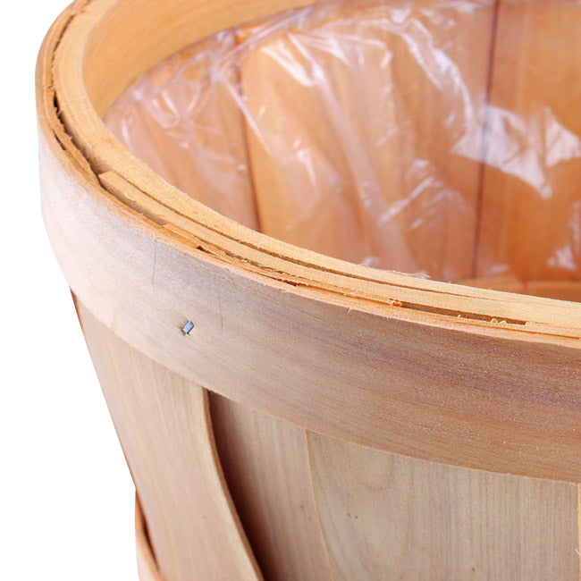 Woven Barrel Hamper Natural (35x30cmH)