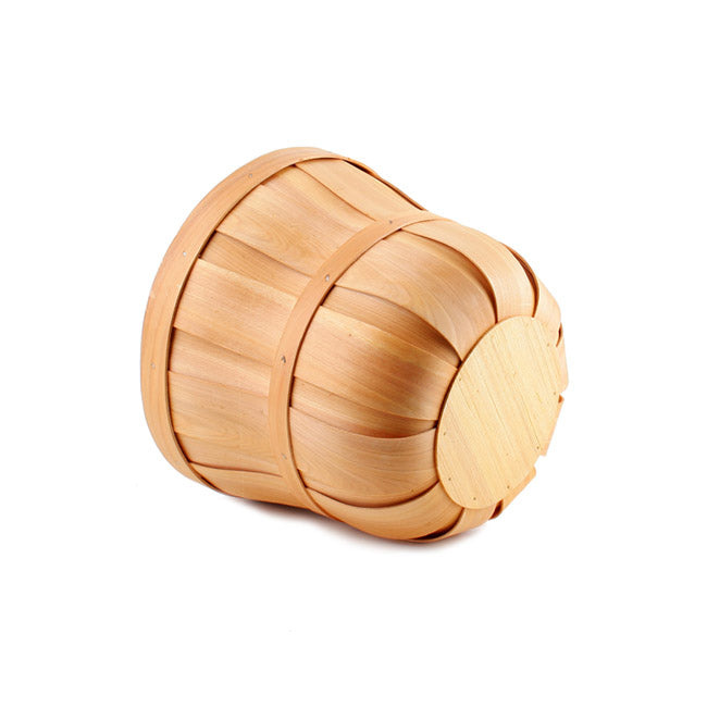 Woven Barrel Hamper Natural (35x30cmH)