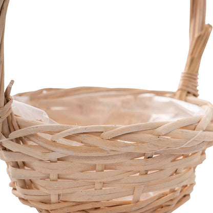 WIllow Basket With Handles Set 3 White (28Dx32cmH)
