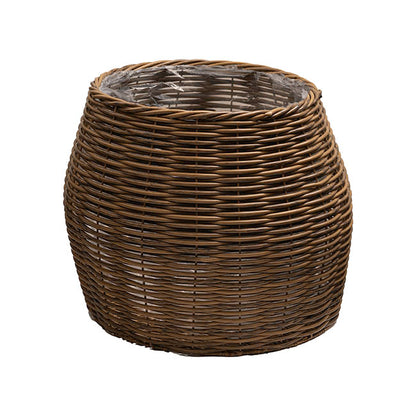 Artificial Ratten Sturdy Basket Planter Set 2 (45Dx47cmH)