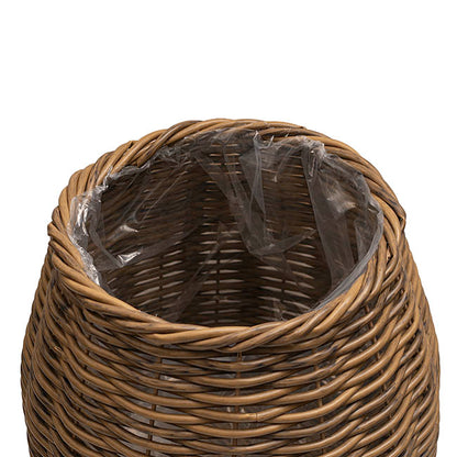 Artificial Ratten Sturdy Basket Planter Set 2 (45Dx47cmH)