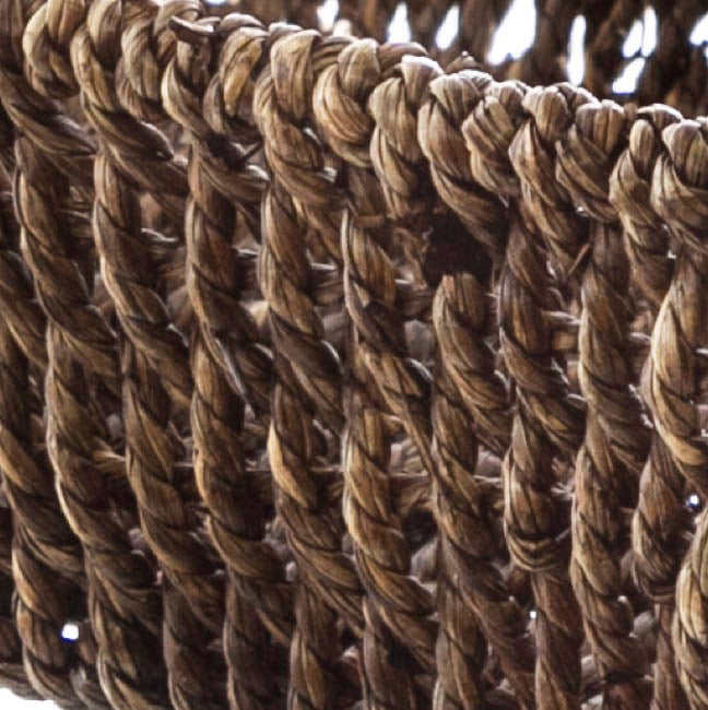 Seagrass Tray Rectangle Dark Brown (33x23x9cmH)