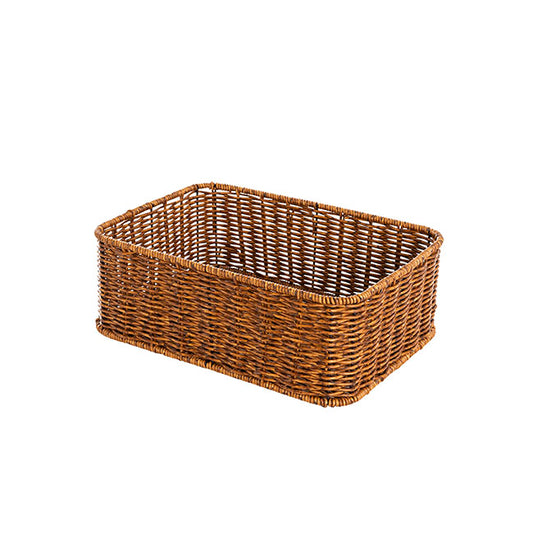 Woven Tray Rectangle Dark Brown (29x20.5x10cmH)