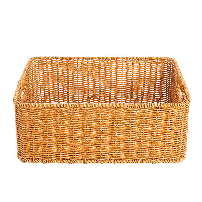 Woven Tray Rectangle Natural (38x29x14cmH)