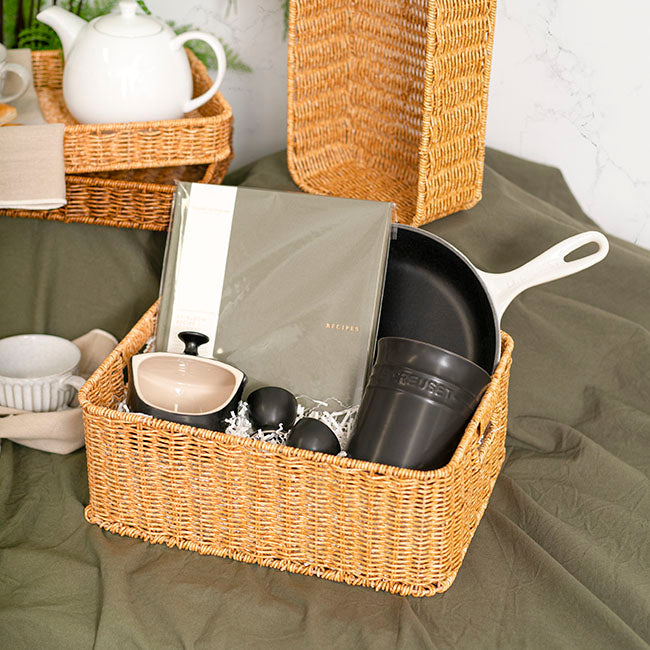 Woven Tray Rectangle Natural (38x29x14cmH)