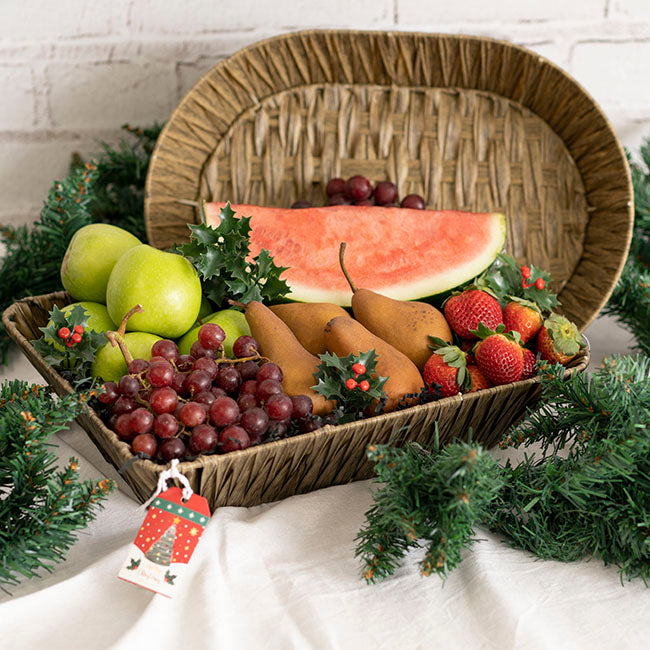 Artificial Wicker Basket Hamper Rectangle Brown (37X27x9cmH)