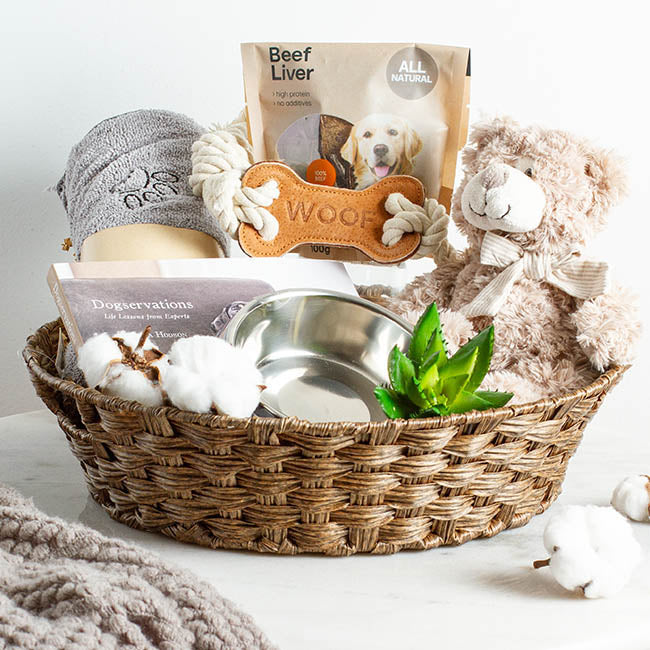 Artificial Wicker Basket Hamper Round Dark Brown (38Dx10cmH)