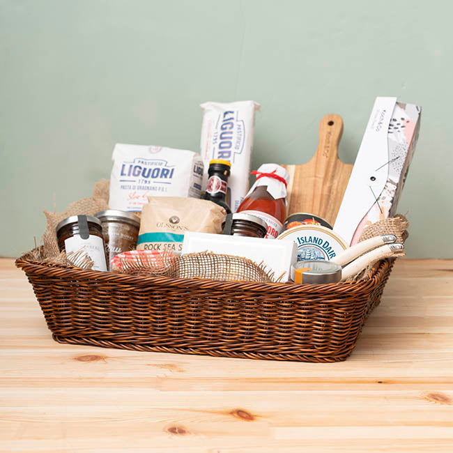 Woven Basket Rectangle Large Dark Brown (44.5x33x10cmH)