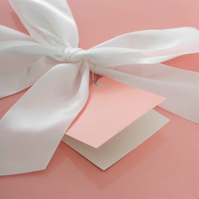 Gift Box Jumbo with Bow Flat Pack Baby Pink (305x300x300mmH)