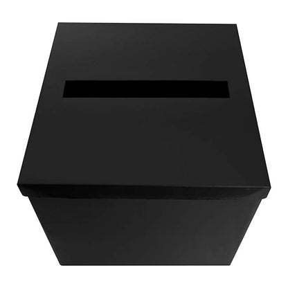 Wishing Well Card Box Flat Pack Black (305x305x300mmH)