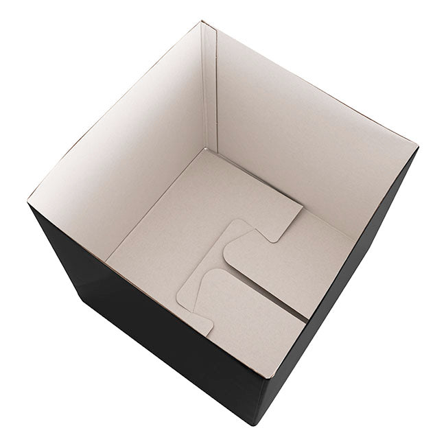 Wishing Well Card Box Flat Pack Black (305x305x300mmH)