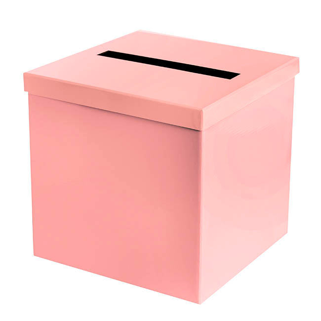 Wishing Well Card Box Flat Pack Baby Pink (305x305x300mmH)