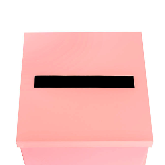 Wishing Well Card Box Flat Pack Baby Pink (305x305x300mmH)
