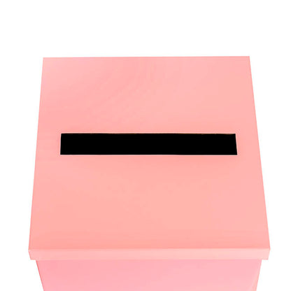 Wishing Well Card Box Flat Pack Baby Pink (305x305x300mmH)
