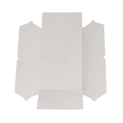 Gift Hamper Box with PVC Lid Square White (30Lx30Wx12Hcm)